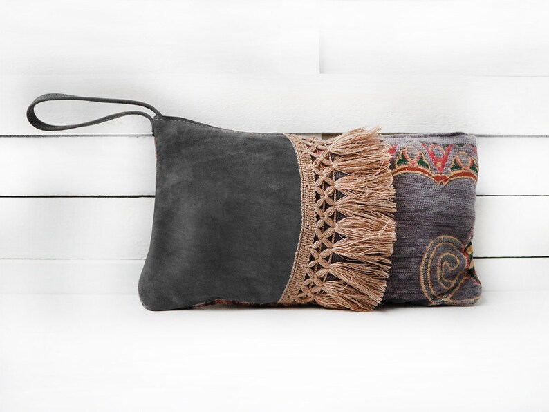 Womens Clutch Bags Clutch Bag Handmade Bag,Ethnic Clutch Bohemian Style Handbag Boho Clutch ORIENTAL Leather Purse Zipper Clutch