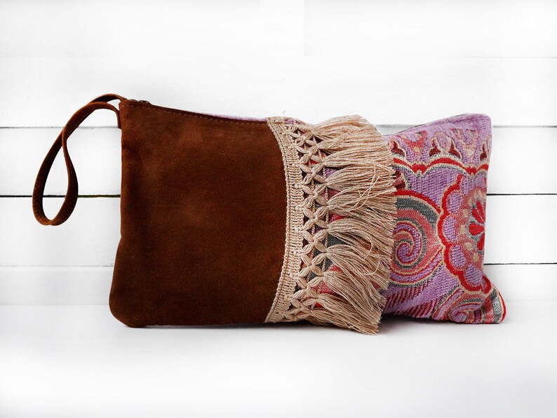 Womens Clutch Bags Clutch Bag Handmade Bag,Ethnic Clutch Bohemian Style Handbag Boho Clutch ORIENTAL Leather Purse Zipper Clutch