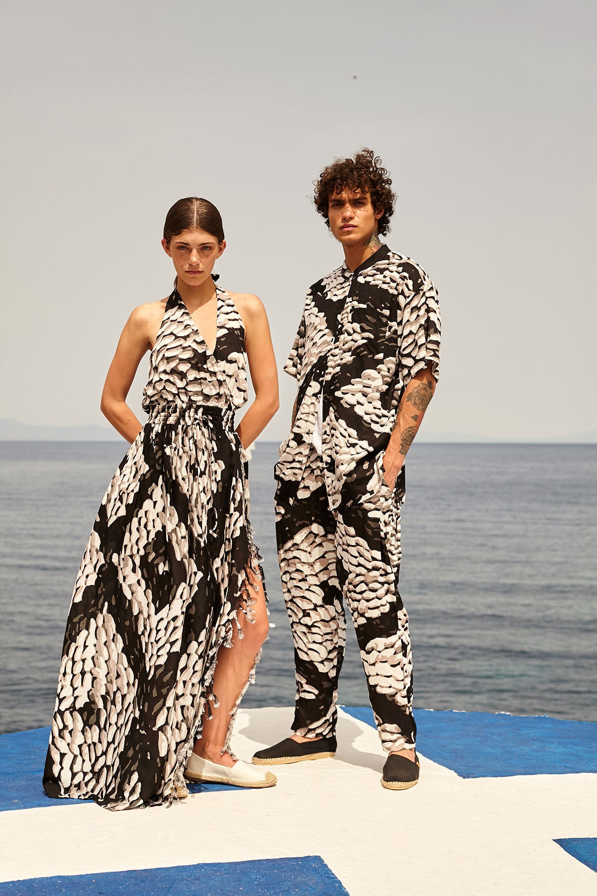 chinese dress ladies Handprint Dream Apparel Long Beach Maxi Dress main image 1