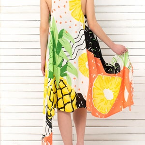 Beach Coverup Pareo Vest  &#39;Pinacolada&#39;