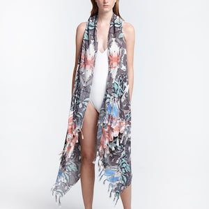 Beach Coverup Pareo Vest &#39;KALEIDOSCOPE&#39;