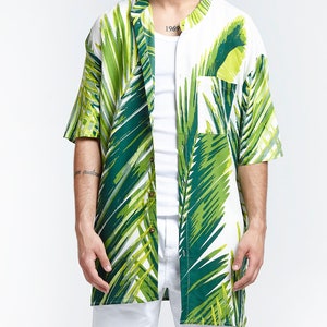 Mao Men Sleeved Loose One Size Boho Shirt 'PALMA' image 1