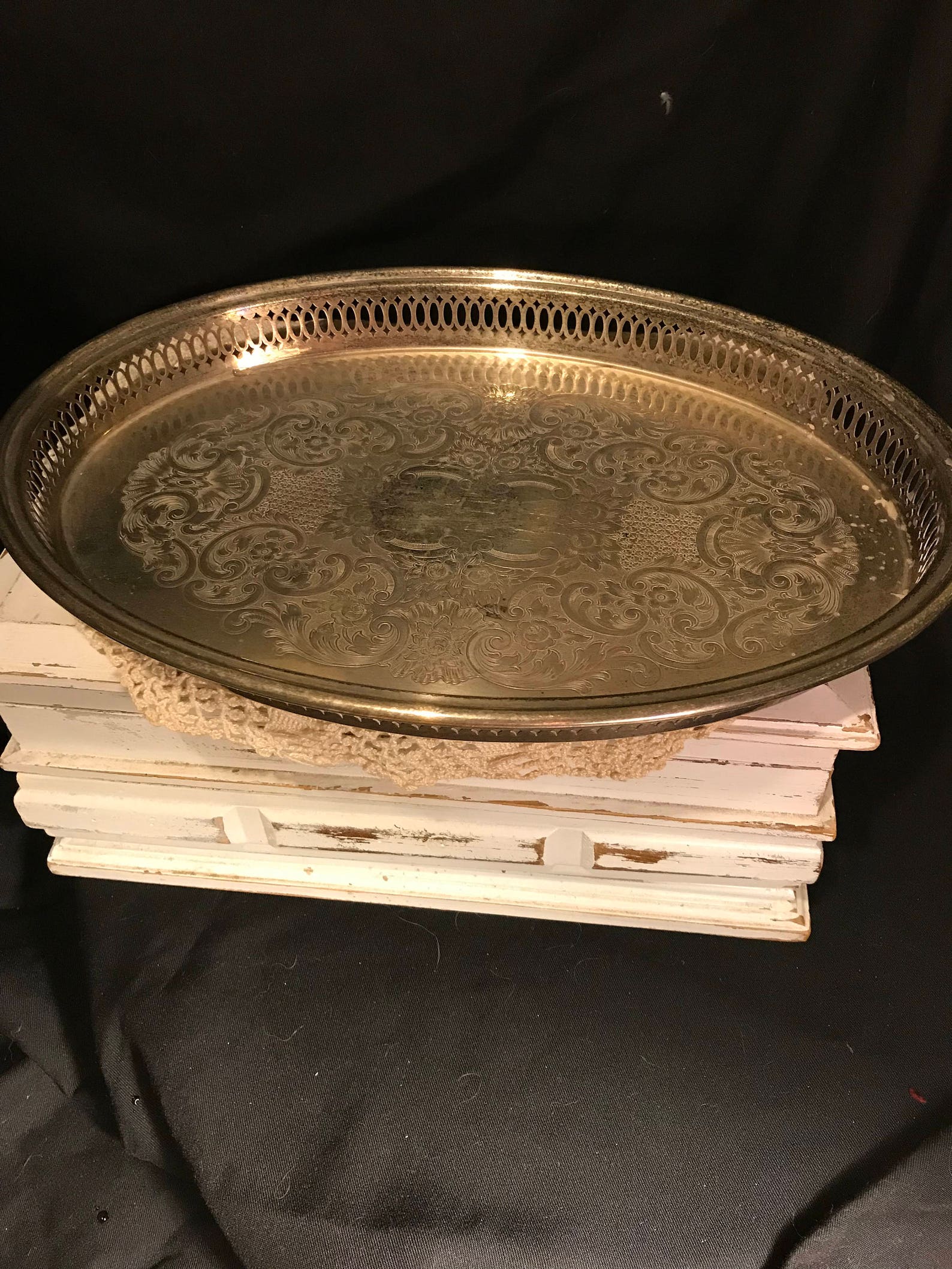 Vintage Silver-plated Vanity Tray - Etsy