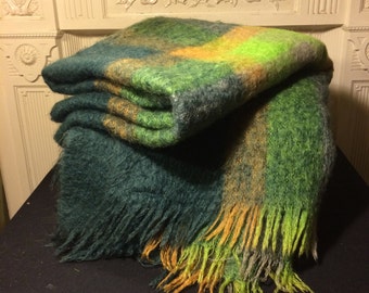 Vintage Scottish Throw Blanket