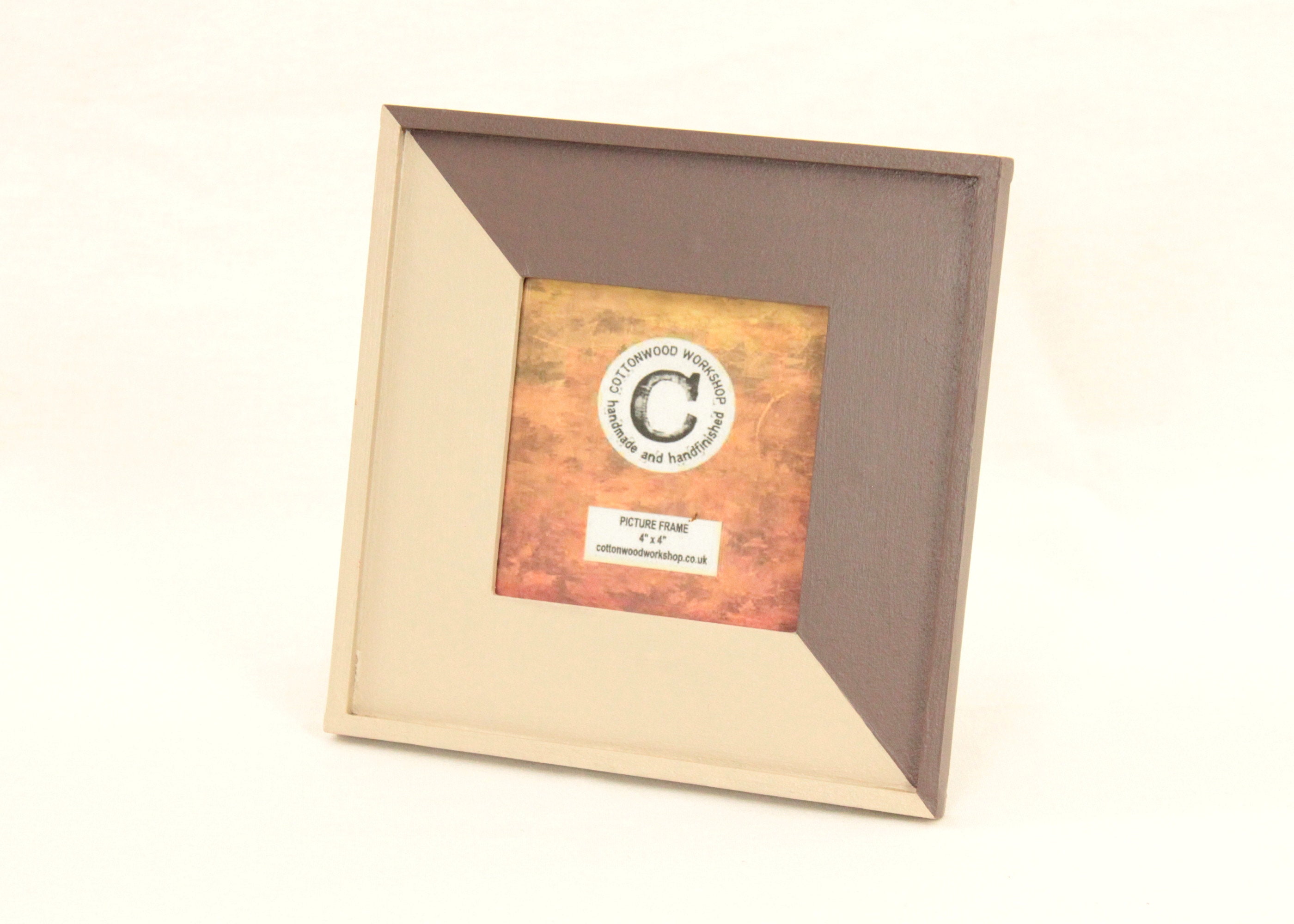 Wooden Photo Frame 4 Square Wood Picture Frame Etsy