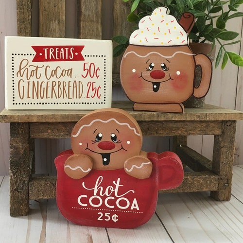 Gingerbread Decor Gingerbread Tiered Tray Gingerbread Shelf Etsy