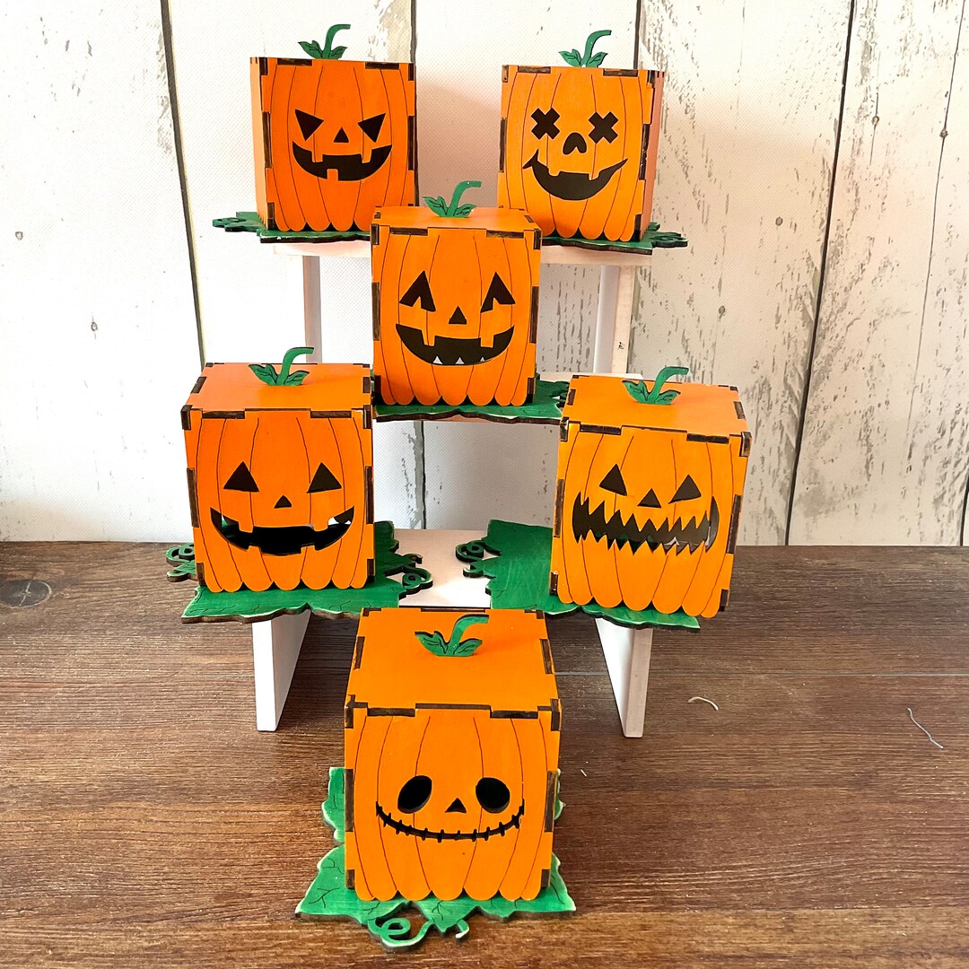 Magical Jack O Lantern Tea Light Holder Pumpkin Decor Etsy