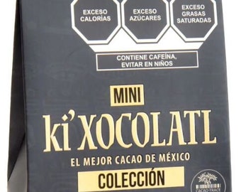 Ki'Xocolatl Mini Collection 12 Flavors, Gluten Free, Heavy Metal Free, Organic, Cacao Trace,100% Pure Criollo Cacao, Sustainable