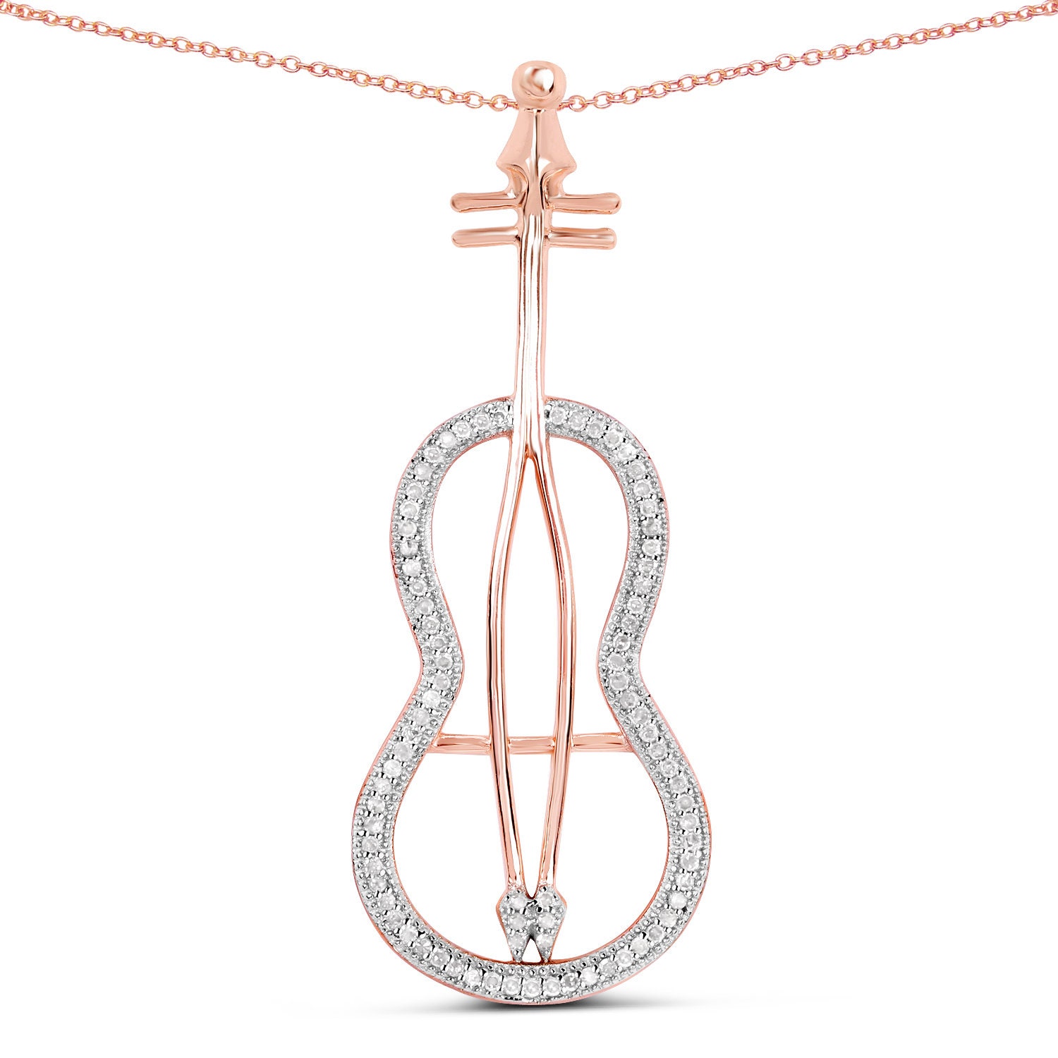 0.23 Carat Genuine Blue Diamond .925 Sterling Silver Pendant