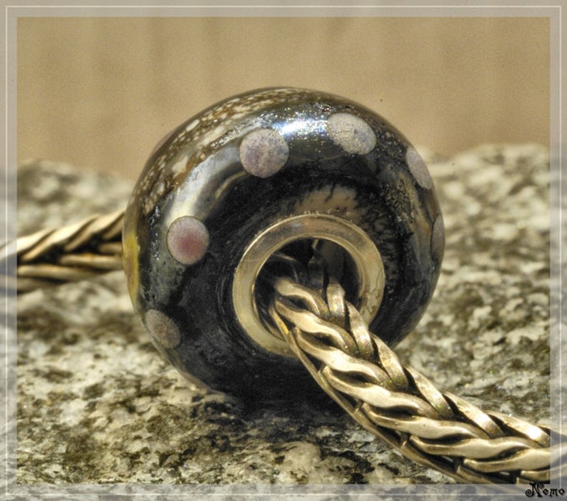 1 original NEMO bead, SRA black stone Bild 3