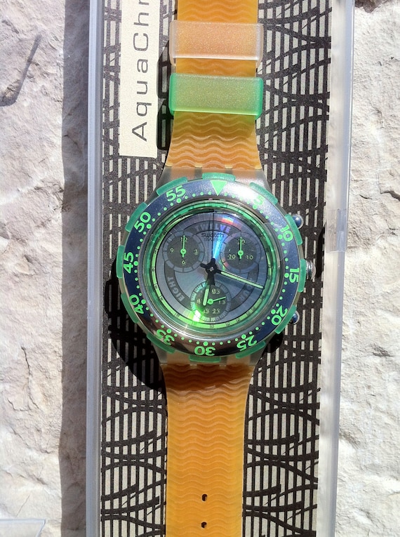 SBK101 swatch 1994 Sirena Aquachrono authentic Swi