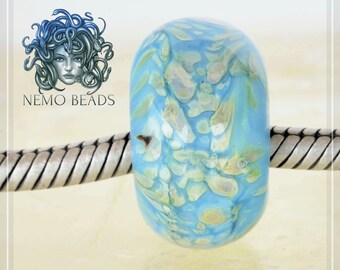 Original Nemo Glass Bead, OOAK 9 x 15.9 mm OOAK ocean