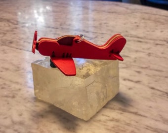 1 petit avion en cuir cousu main - Cadeau Saint Valentin