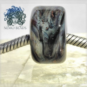 Original Nemo Glass Bead,OOAK, Walze10.5 x 16.5 mm Bild 2