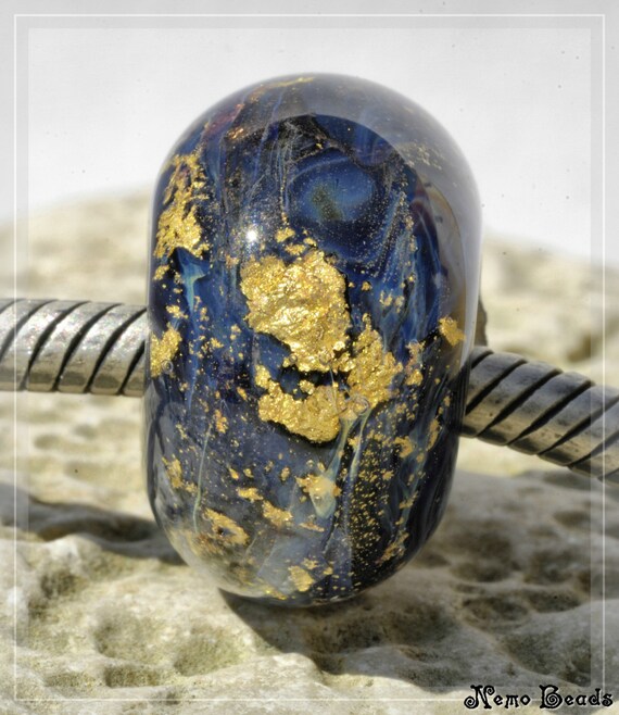 SRA 11 x 17.5 mm OOAK ocean earth Collection Original Nemo Glass Bead