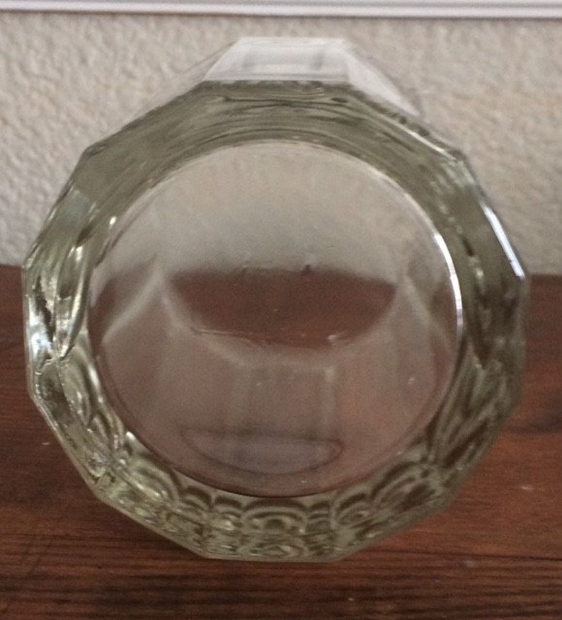 Vintage 1950/'s Ribbed Leaded glass Tobacco Humidor with Sailing Ship and Rudder LidNautical