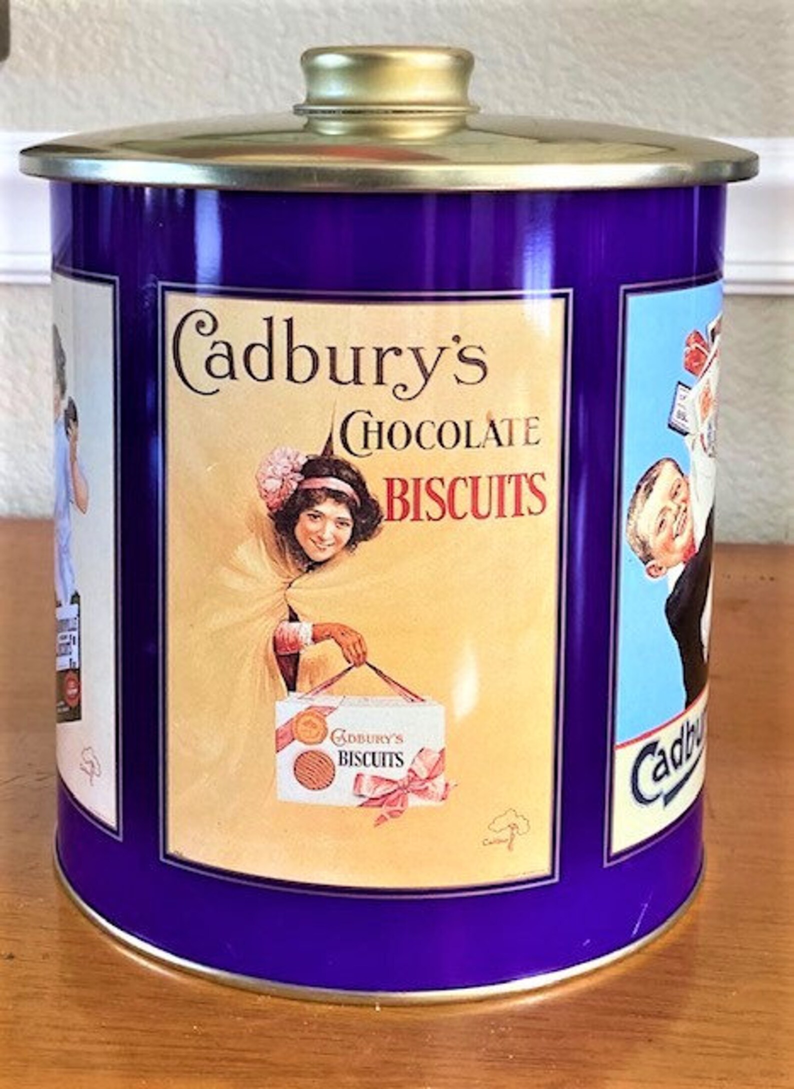 Vintage Cadbury's Biscuits Chocolate Biscuits Tin Etsy