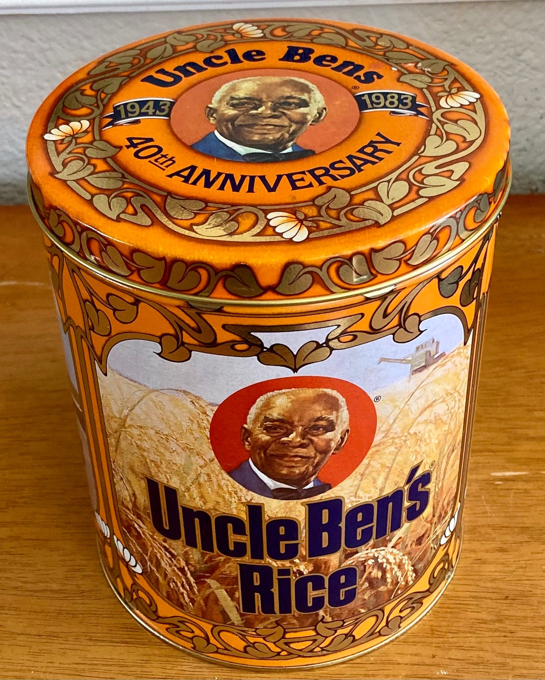 Vintage Uncle Ben's Converted Rice 40th Anniversary Tin - Retired ...