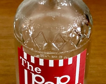 Vintage The Pop Shoppe Glass 10oz. Soda Pop Bottle - 1970’s