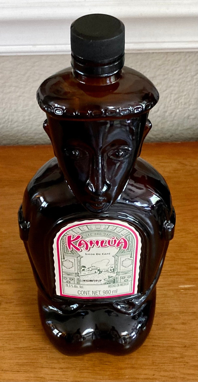 Vintage Kahlua Heritage Edition Bottle 1999 Brown Glass Etsy Hong Kong