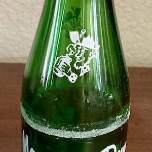 Vintage 1965 10oz. Mountain Dew Soda Pop Bottle - &quot;It&#39;ll Tickle Your Innards&quot; - Bottled by Ed and Pat - Hillbilly Style