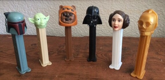 vintage star wars pez dispensers