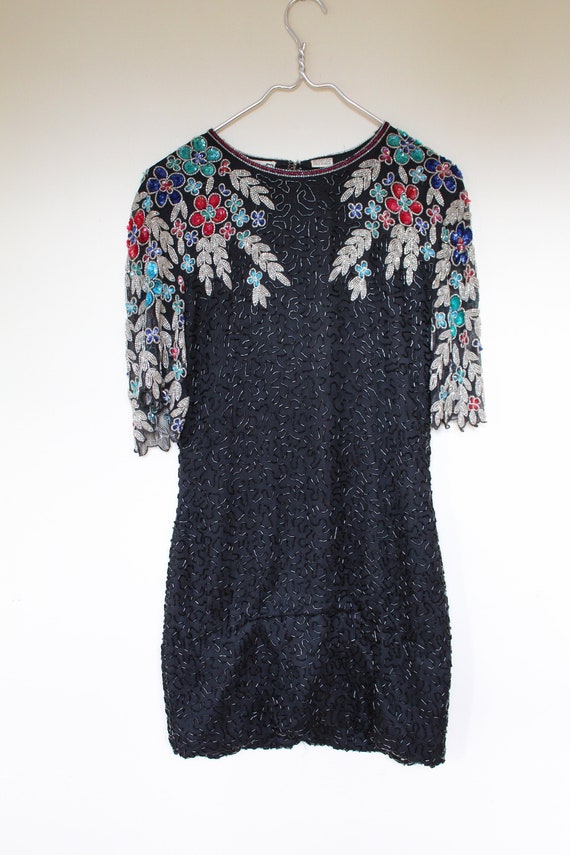 scala black sequin dress