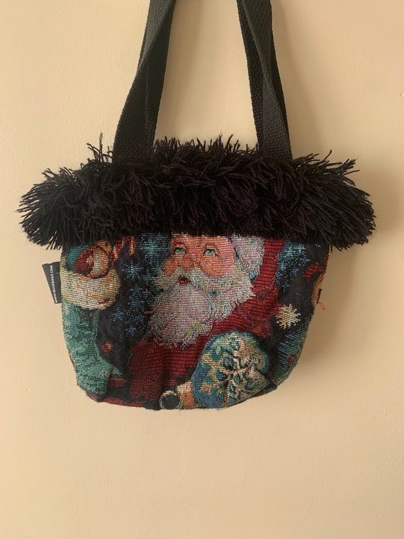 Vintage Santa Tapestry bag - image 1