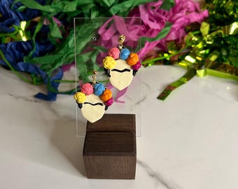 Handmade Frida Polymer Clay Earrings