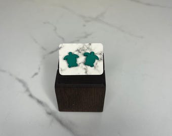Turtle Polymer Clay Studs