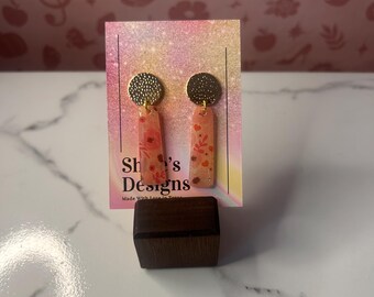 Pink Floral Polymer Clay