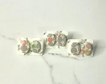 St. Patrick’s Day Polymer Clay Stud Earrings