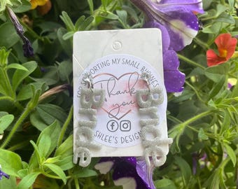 Bride Polymer Clay Earrings