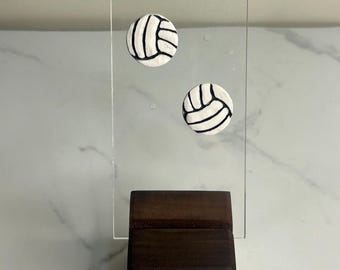 Volleyball Polymer Clay Studs