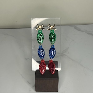 Christmas Lightbulb Earrings