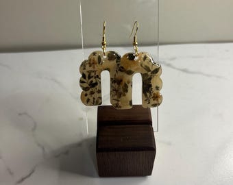 Black Floral Polymer Clay