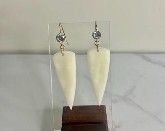 Translucent Dagger Polymer Clay Earrings