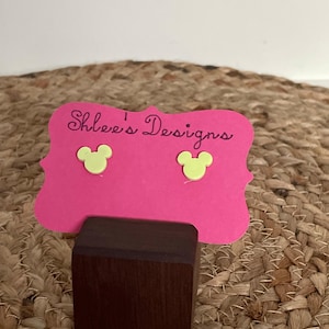 Mickey Mouse Inspired Polymer Clay Studs