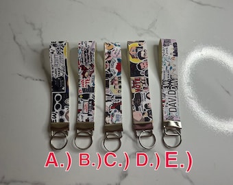 Schitt’s Creek Faux Leather Wristlet Keychain