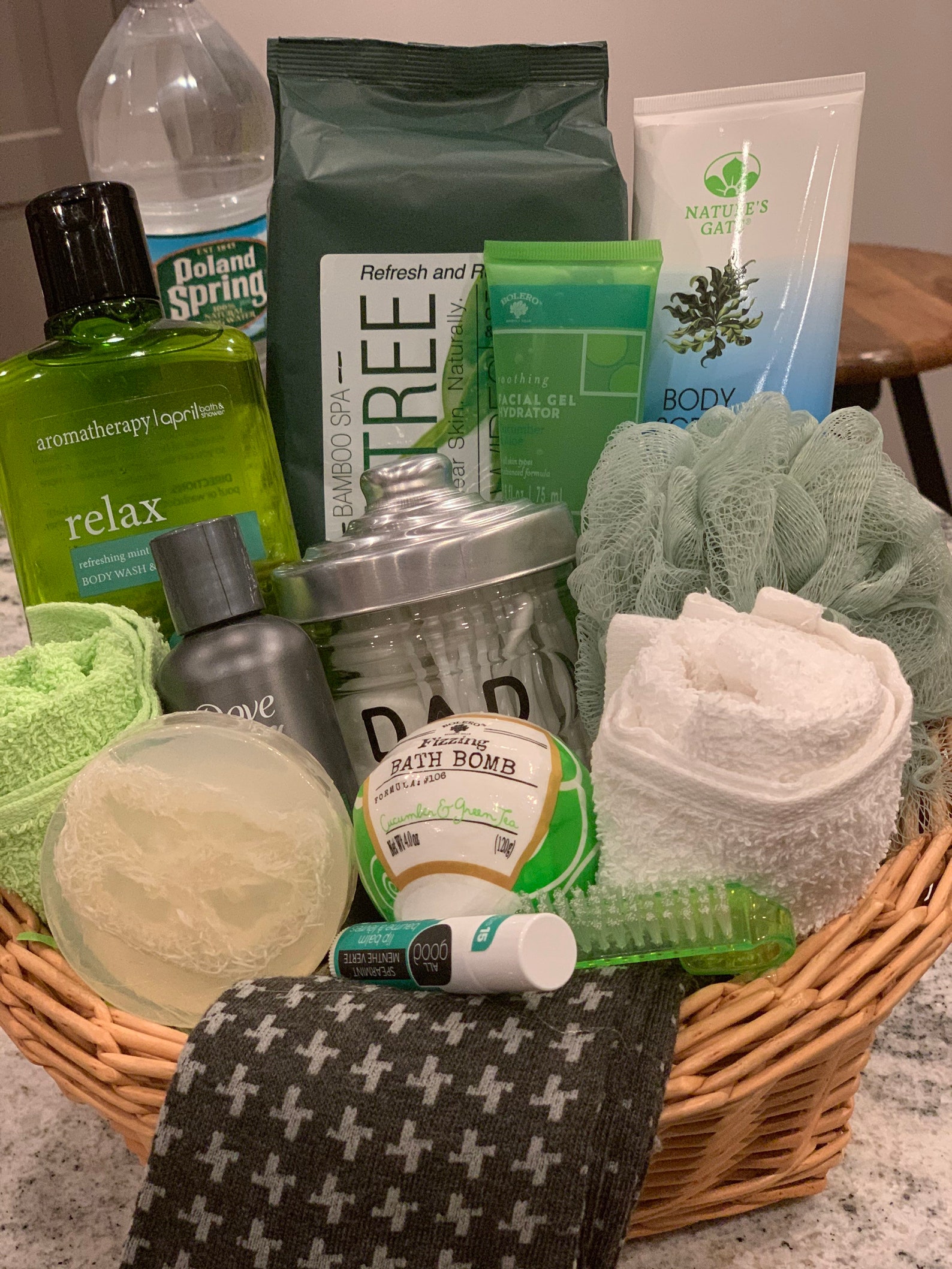 Mens Spa Gift Basketrelaxation Perfect Fathers Day Happy Etsy