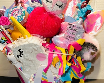 Unicorn#easter pre-filled#gift basket