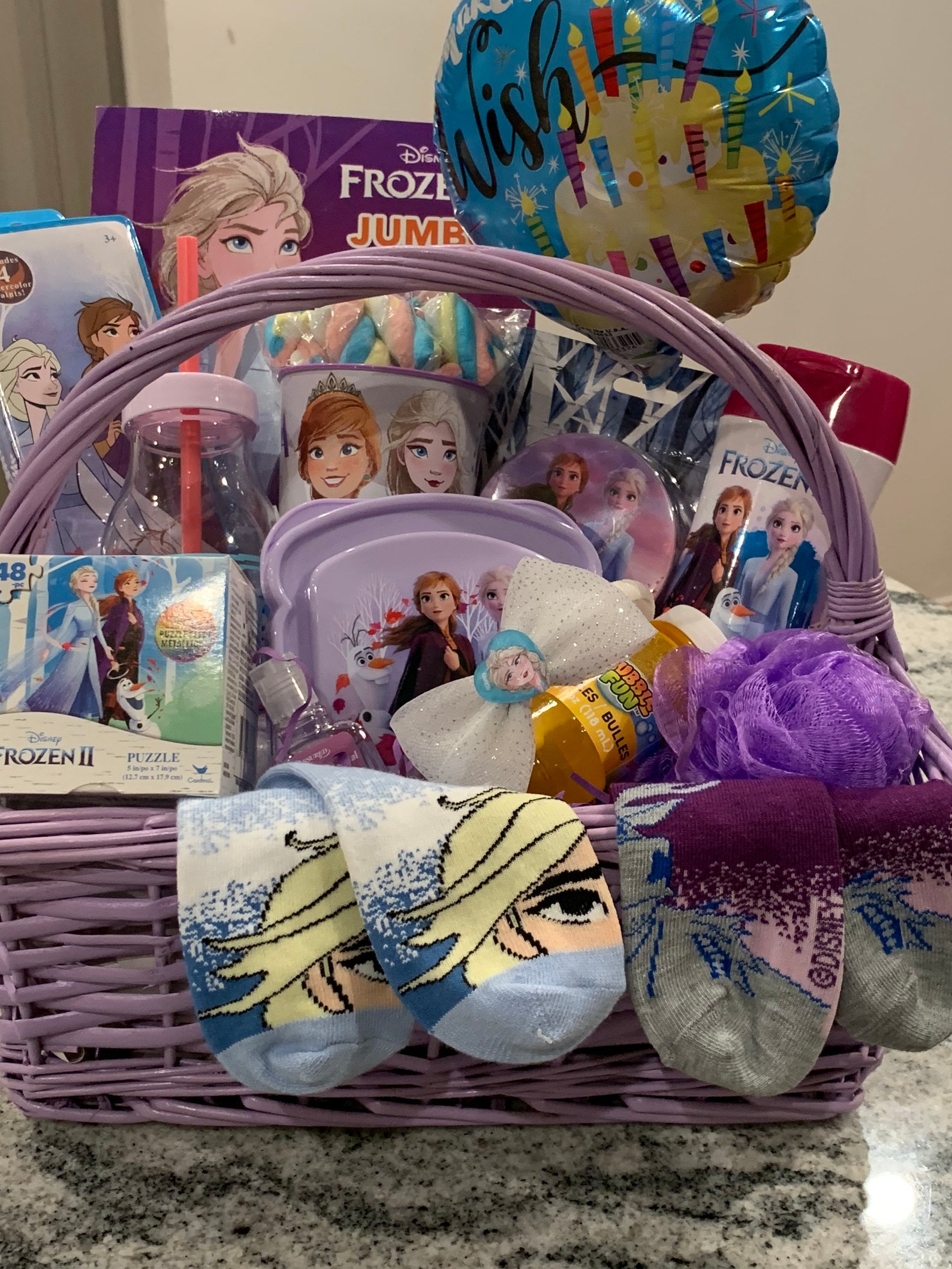 Frozen Girls Gift Basket Etsy