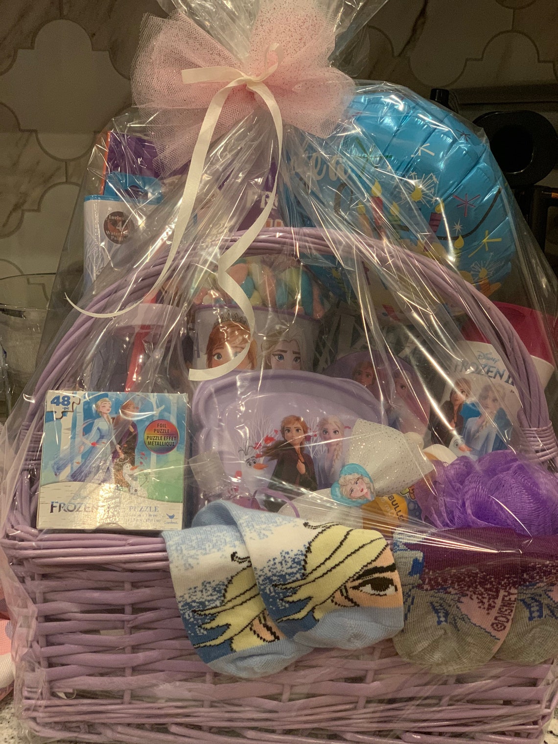 Frozen Girls Gift Basket Etsy