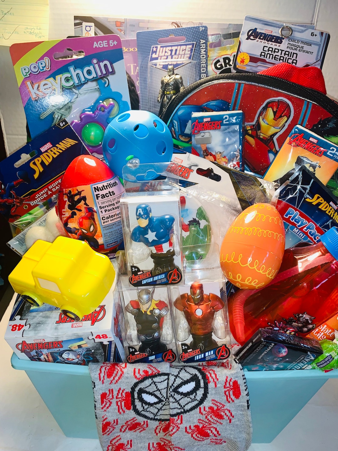 Pre Filled Marvel Gift Basketbirthdaygiftholidayeaster Etsy