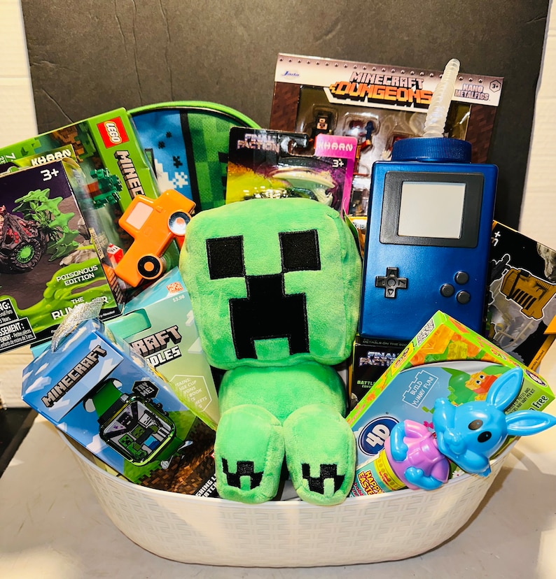 Minecraft Action Pre Filled Gift Basket - Etsy