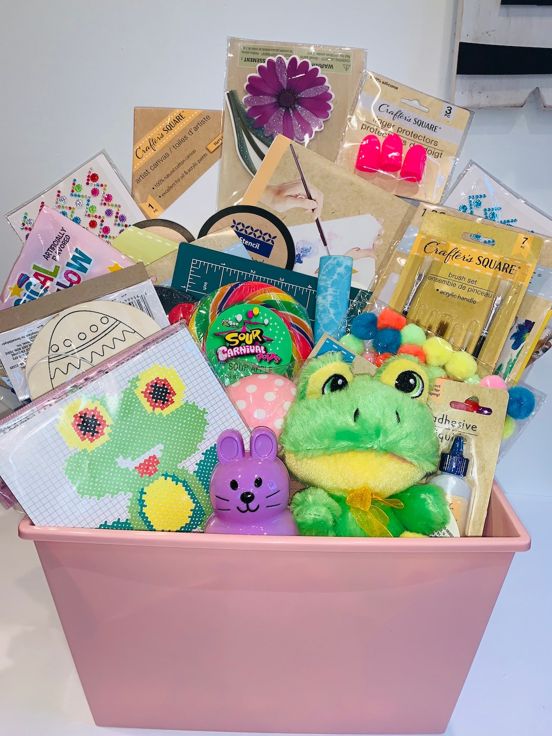 Prefilled Arts and Craft Gift Basket Etsy