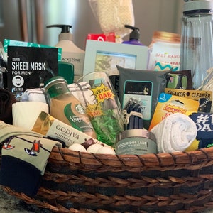 Men’s spa gift basket