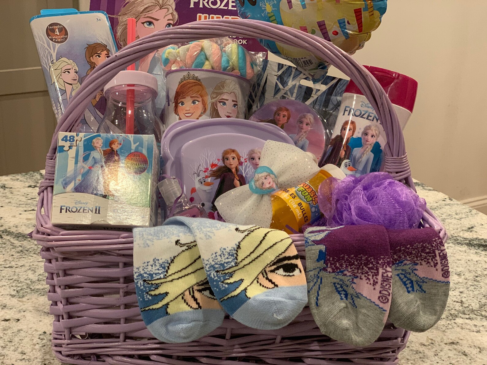 Frozen Girls Gift Basket Etsy