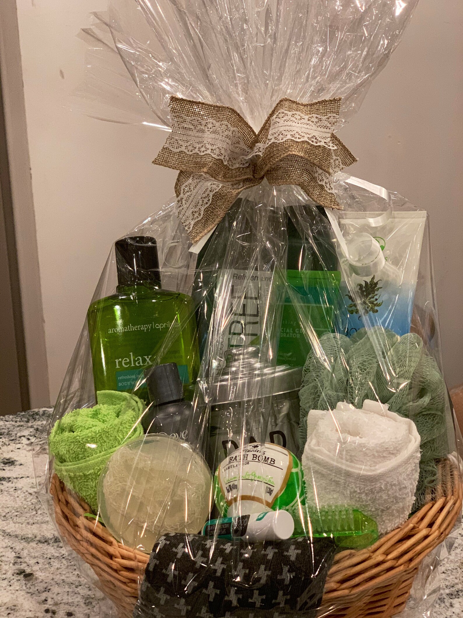 Mens Spa Gift Basketrelaxation Perfect Fathers Day Happy Etsy