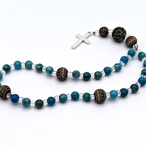 Protestant Prayer Beads Jasper Wood Soapstone
